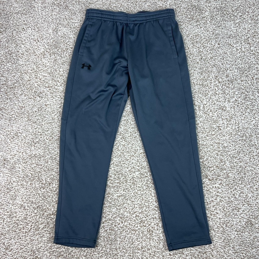 Under Armour Pants Mens Large Blue ColdGear Thermal Sweatpants Gym Athletic